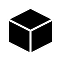Cube Icon Vector Symbol Design Illustration