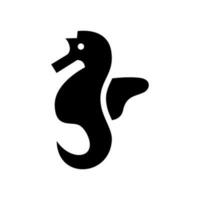 Seahorse Icon Vector Symbol Design Illustration