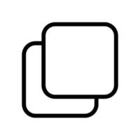 Copiar icono vector símbolo diseño ilustración