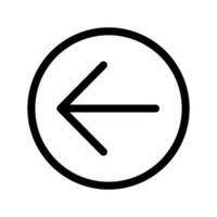 Left Icon Vector Symbol Design Illustration
