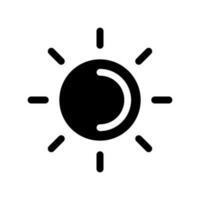 Sun Icon Vector Symbol Design Illustration