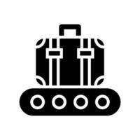 Luggage Conveyor Icon Vector Symbol Design Illustration