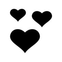Heart Icon Vector Symbol Design Illustration