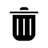 basura icono vector símbolo diseño ilustración