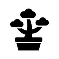 bonsai icono vector símbolo diseño ilustración