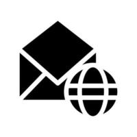 Global Mail Icon Vector Symbol Design Illustration