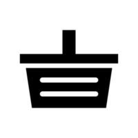 Basket Icon Vector Symbol Design Illustration