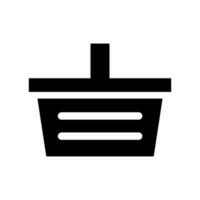 Basket Icon Vector Symbol Design Illustration