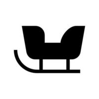 Sleigh Icon Vector Symbol Design Illustration