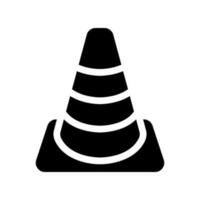 Traffic Cone Icon Vector Symbol Design Illustration