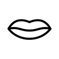 Glossy Lips Icon Vector Symbol Design Illustration