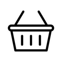 Basket Icon Vector Symbol Design Illustration
