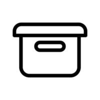 caja icono vector símbolo diseño ilustración