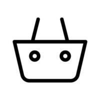 Basket Icon Vector Symbol Design Illustration