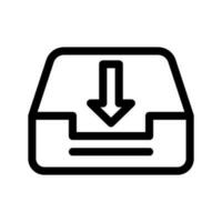 Inbox Archive Icon Vector Symbol Design Illustration
