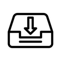 Inbox Archive Icon Vector Symbol Design Illustration