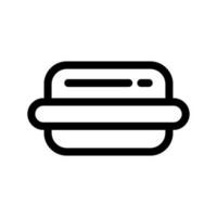 Hot Dog Icon Vector Symbol Design Illustration