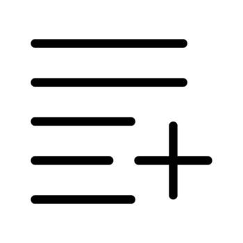 añadir lista icono vector símbolo diseño ilustración