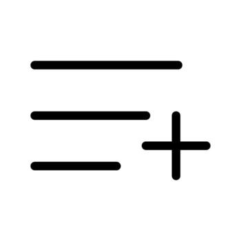 añadir lista icono vector símbolo diseño ilustración