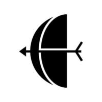 arquero icono vector símbolo diseño ilustración
