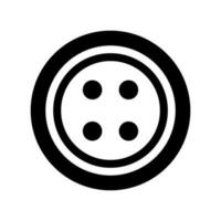 Shirt Button Icon Vector Symbol Design Illustration