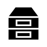 archivo gabinete icono vector símbolo diseño ilustración