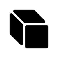 Cube Icon Vector Symbol Design Illustration