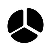 Pie Chart Icon Vector Symbol Design Illustration