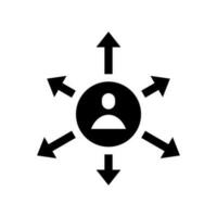 Network Management Icon Vector Symbol Design Illustration