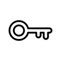 Key Icon Vector Symbol Design Illustration
