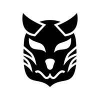 Demon Mask Icon Vector Symbol Design Illustration