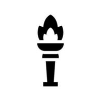 Olympic Torch Icon Vector Symbol Design Illustration