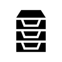 File Cabinet Icon Vector Symbol Design Illustration