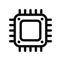 Processor Icon Vector Symbol Design Illustration