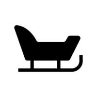 Sleigh Icon Vector Symbol Design Illustration