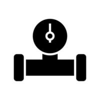 Pipe Meter Icon Vector Symbol Design Illustration