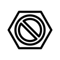 Block Icon Vector Symbol Design Illustration