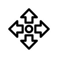 Move Icon Vector Symbol Design Illustration