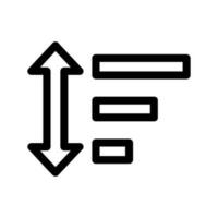 Sorting Icon Vector Symbol Design Illustration