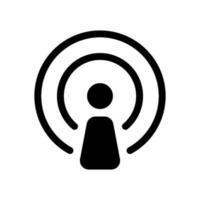 Podcast Icon Vector Symbol Design Illustration