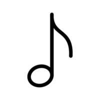 música notas icono vector símbolo diseño ilustración