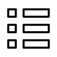 List Icon Vector Symbol Design Illustration