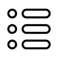 List Icon Vector Symbol Design Illustration