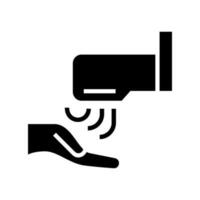 Hand Dryer Icon Vector Symbol Design Illustration