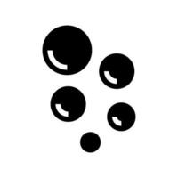 burbujas icono vector símbolo diseño ilustración