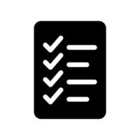 Checklist Icon Vector Symbol Design Illustration