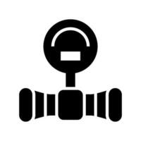 Pipe Meter Icon Vector Symbol Design Illustration