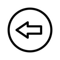 Left Icon Vector Symbol Design Illustration