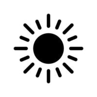 Sun Icon Vector Symbol Design Illustration