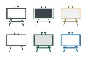 Presentation board Icon symbol template for graphic and web design collection logo vector illustration